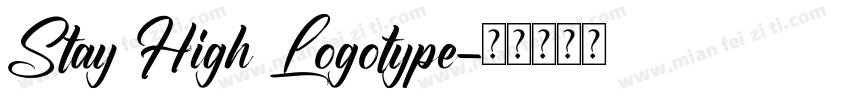 Stay High Logotype字体转换